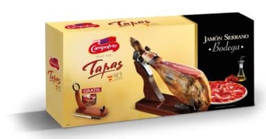 Spanish cured ham JAMON SERRANO Bodega Campofrio Funda, 6.75 kg