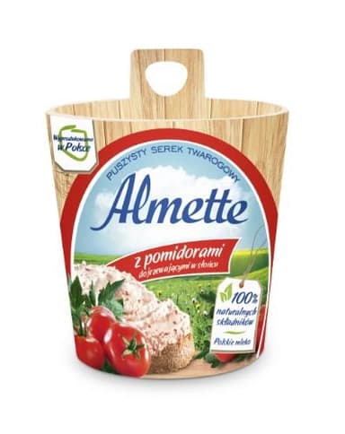 Spreadable curd cheese ALMETTE, with sun-dried tomatoes, 150 g