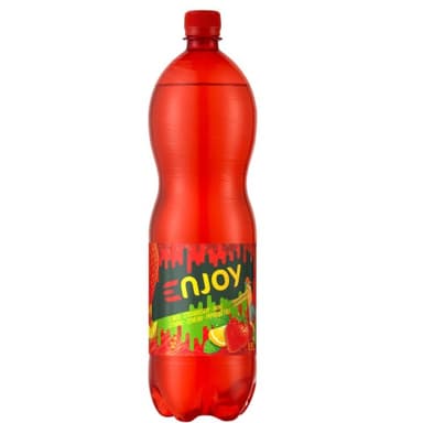 Soft carbonated drink ENJOY, Lemon-Strawberry-Mint, 1.5l, D