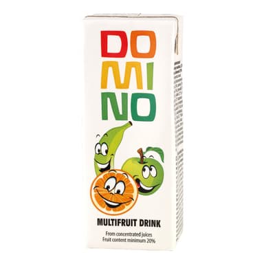 Multivitamin drink DOMINO, with straw, 200 ml
