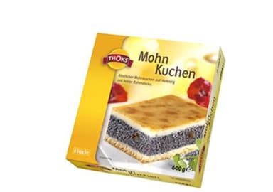 Šaldytas aguonų pyragas THOKS, pjaustytas (6x100g), 0,6 kg