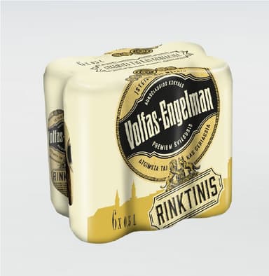 Beer, VOLFAS ENGELMAN, Selected, 5.2%, 0.5 l x 6pcs, can