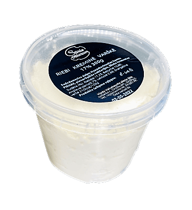 Thick creamy cottage cheese CHEESE JAZZ, 17% fat.