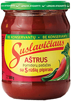 SUSLAVIČIAUS spicy tomato sauce, 500 g