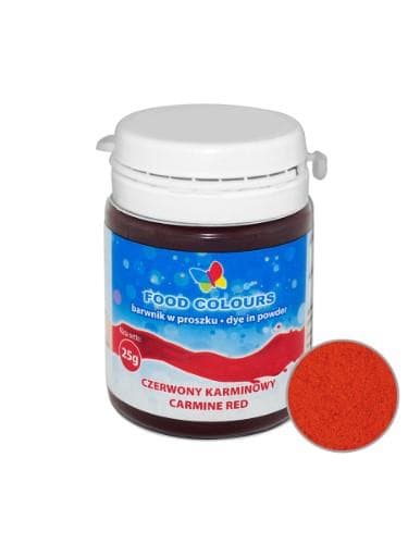 Food colour, water soluble, carmine red, 25 g