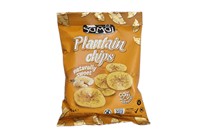 Plantain chips, naturally sweet SAMAI 75g