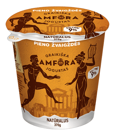 Yogurt greek, natural, 3,9%, 370g