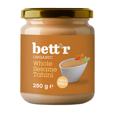 Tamsi sezamų pasta TAHINI, ekologiška