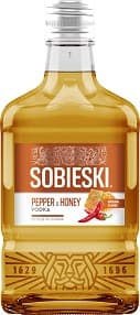 Aromatizuota degtinė SOBIESKI pipirų ir medaus skonio, 40%,0,2l