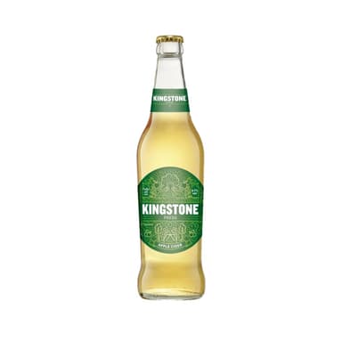 Sidras KINGSTONE PRESS, obuolių skonio, 4,7%, 0,5 l, butelis, D