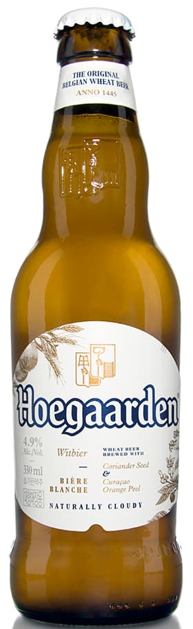 Beer HOEGAARDEN, wheat beer, 4,9%, 0,33 l, bottle