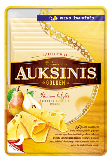 Fermented cheese GOLDEN, sliced, 45%, 150 g