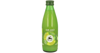 Organic green lemon juice