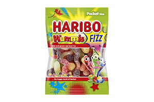 Sour gummy jelly candies HARIBO WUMMIS FIZZ 100g