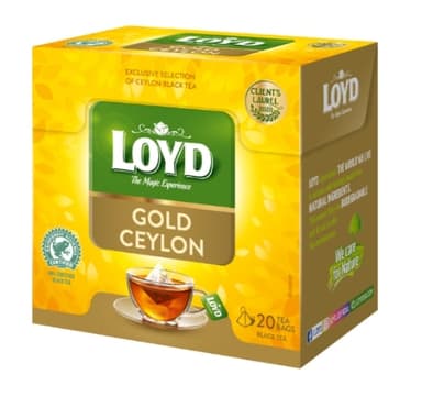 Black tea LOYD, Gold Ceylon, 20 x 1,5 g