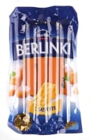 Pork sausages BERLINKI, with cheese, boiled, smoked, 25  g