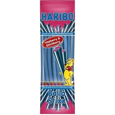 Gummies HARIBO, Balla Stixx, Himb/Bromb, 200 g