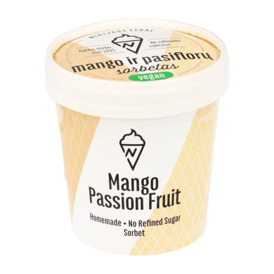 Mango-passionfruit sorbet