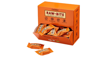 Organic cashew bars, in a box (mini)