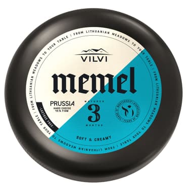 Kietasis sūris MEMEL Prussia 3 mėn., 45%, RSM, ~ 3 kg