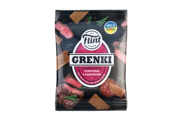 FLINT breadcrumbs, rye, veal flavor, with adjika sauce, 80 g