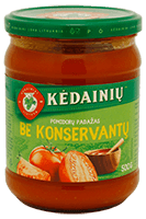 KĖDAINIAI tomato sauce WITHOUT preservatives, 500 g
