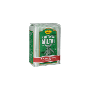 Kvietiniai miltai MALSENA, aukščiausios rūšies, 550D, 1 kg
