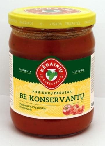 Tomato sauce KĖDAINIŲ without preservatives, 500g