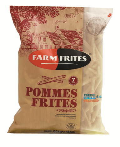 Šaldytos bulvės FARM FRITES, Premium, 7mm, 2,5 kg