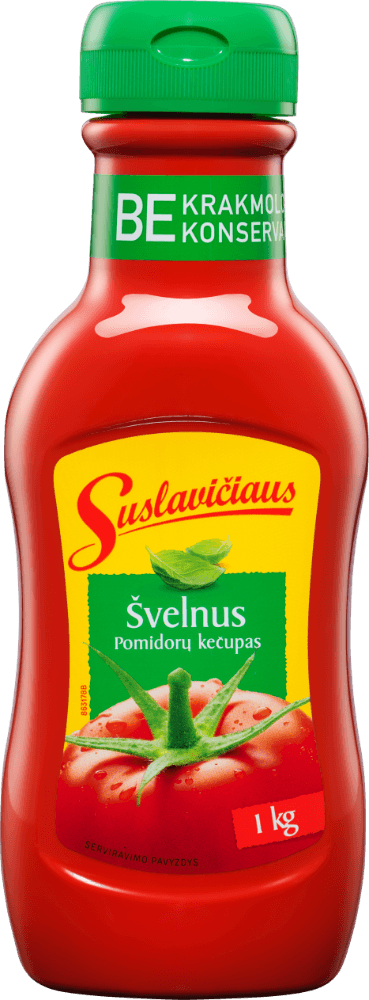 Pomidorų kečupas SUSLAVIČIAUS, Švelnus, 1kg