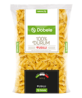 DOBELE pasta (spirals), 500 g