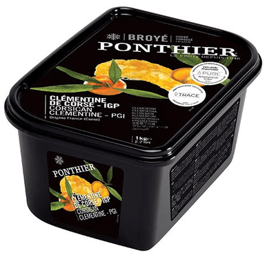 Šaldyta trintų Korsikos klementinų tyrė, su minkštimu, PGI, 1 kg