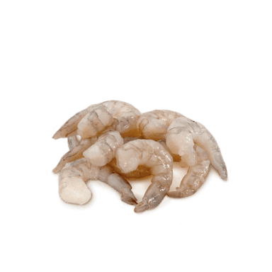 Vannamei Prawns, peeled, deveined, raw, 26/30, 25%, 1kg