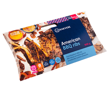 BBQ Amerikietiški šonkauliai, a. r., 900 g