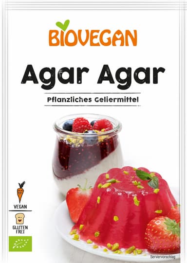 Vegan gelatin substitute BIOVEGAN Agar Agar, 30 g, LT-EKO-001