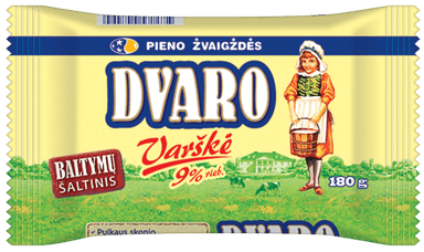Curd DVARO, 9%, 180 g