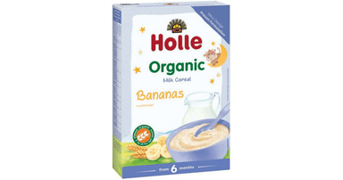 Pieniška košė su bananais kūdikiams nuo 6 mėn., ekologiška