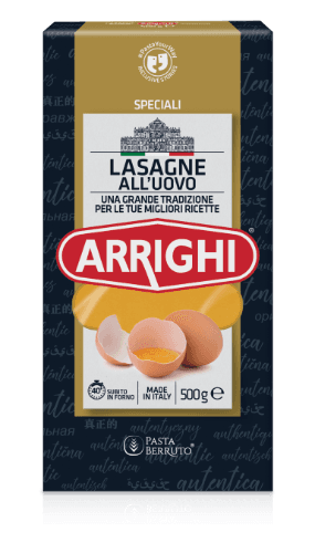 Makaronų lakštai ARRIGHI, lazanija su kiaušiniu, 500 g