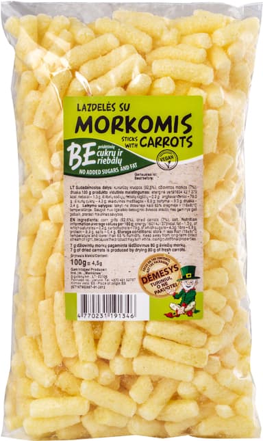 Corn sticks with carrots, 100g