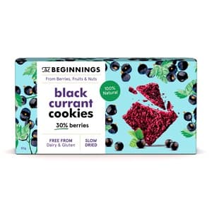 Vegan biscuits THE BEGINNINGS, with black currants, 80 g