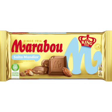 Milk chocolate MARABOU, Salty Almond, 220g