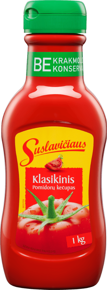 Pomidorų kečupas SUSLAVIČIAUS, Klasikinis, 1kg