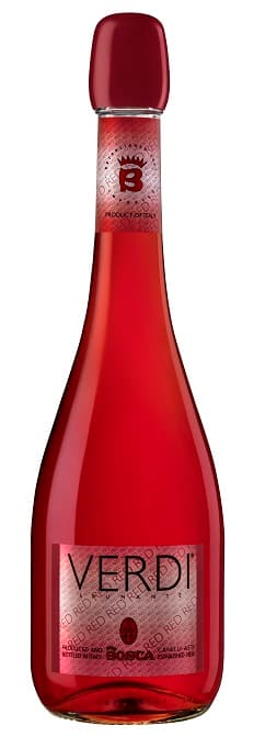 Putojantis gazuotas fermentuotas gėrimas VERDI RED, raudonas, saldus, 5%, 0,75 l