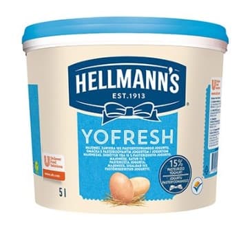 Mayonnaise HELLMAN'S, Yofresh, 25%, 5 l