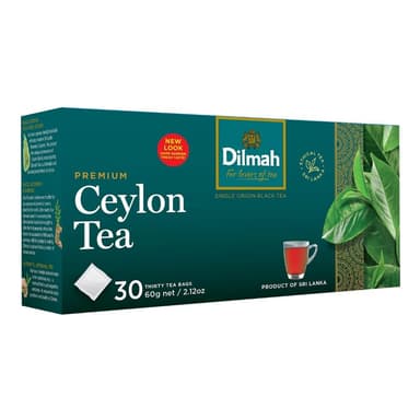 Black tea DILMAH Premium, in bags, no thread, 30 pcs.