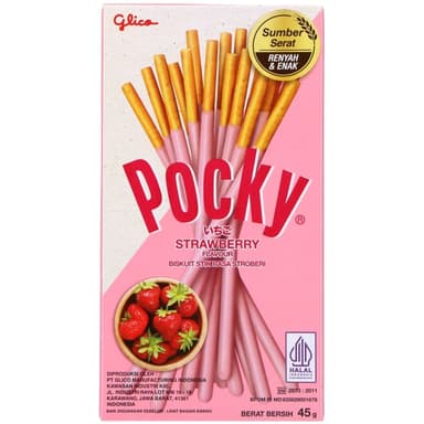 Sweet sticks POCKY, with strawberry frosting, 45 g