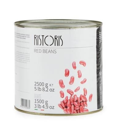 Red beans RISTORIS, 2500g/ 1500 g