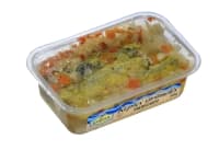 Keptos strimelės drebučiuose 0,32kg.