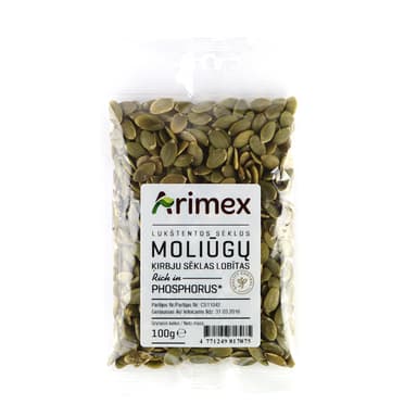 Lukštentos moliūgų sėklos ARIMEX, 100 g