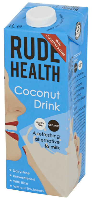 Organic coconut drink RUDE HEALTH, 1 l